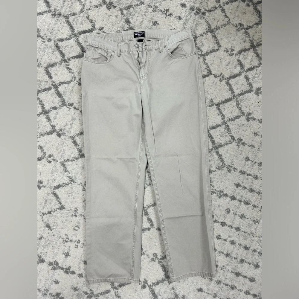 Polo Ralph Lauren Tan Khaki Gray Jeans Size 12